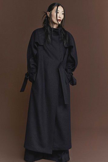 Тренч длинный, пелерины