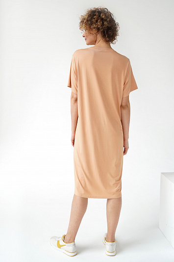 Платье-футболка база с коротким рукавом