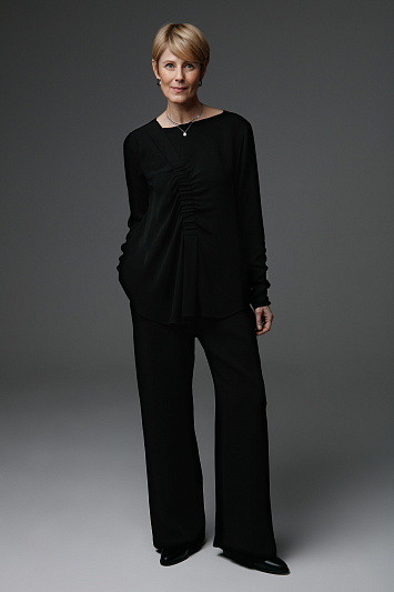 Брюки трубы, вискоза