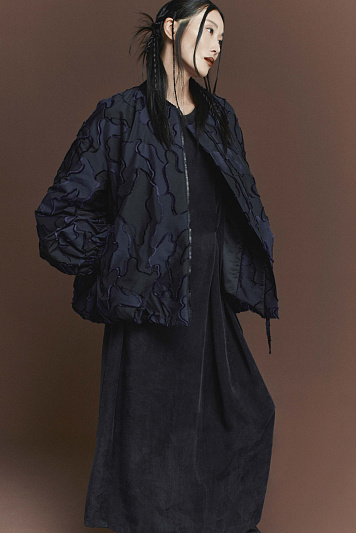 Платье Вертикаль, вареный шелк