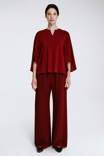 Блуза воздушный рукав