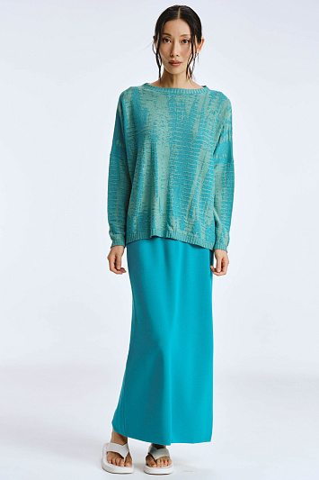 Юбка вязаная гладкая