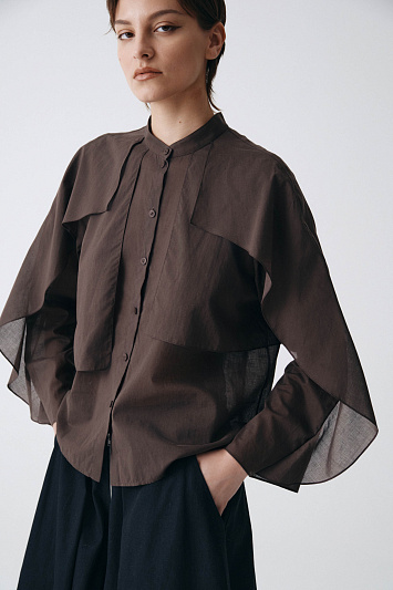 Блуза многослойная, тонкий хлопок