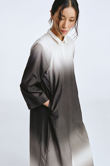 Блуза рубашка длинная Деграде