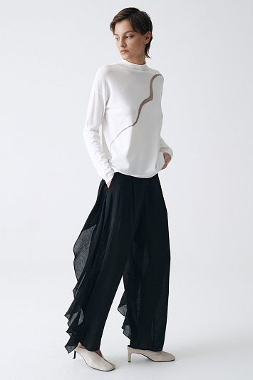 Джемпер водолазка Ломаная линия