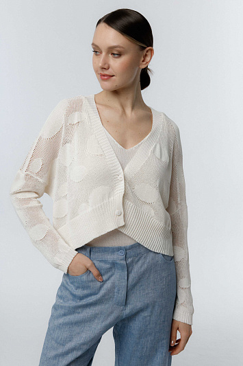 Кардиган укороченный Круги