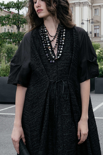 Платье Далмат с прозрачными рукавами