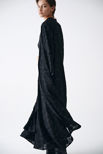 Жакет накидка кимоно, Прозрачные цветы