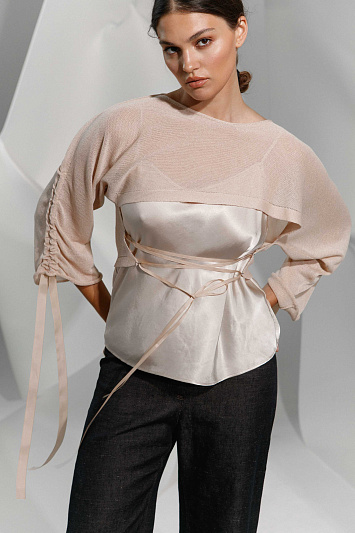 Болеро Каскад с коротким рукавом