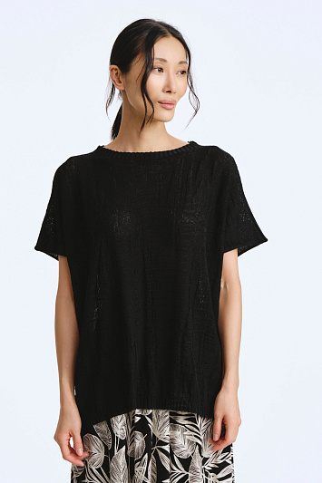 Джемпер с коротким рукавом Гофре