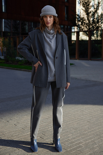 Брюки джерси с открытым швом