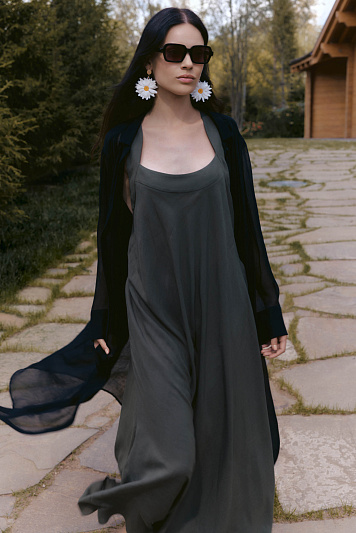 Платье сарафан солнце на широких бретелях