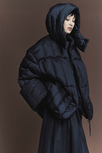 Куртка пуховая Столбики