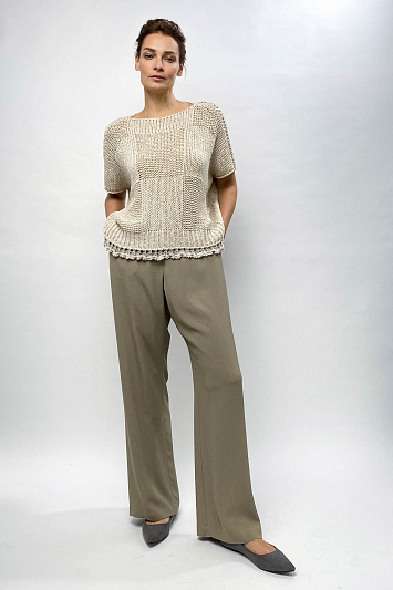 Брюки Прямые, креп