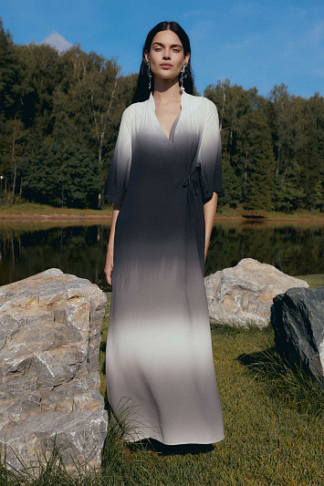 Платье Деграде с запахом