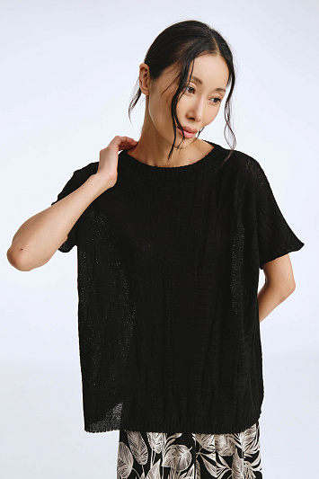 Джемпер с коротким рукавом Гофре