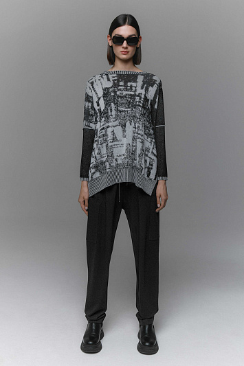 Брюки Ромб джерси с карманами база